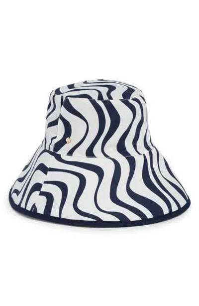 Kate Spade New York Cabana Wave Bucket Hat In Blue