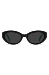 Kate Spade New York Caeley 52mm Oval Sunglasses