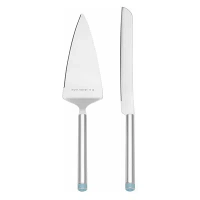 Kate Spade New York Cake Knife And Server 2-piece Dessert Serving Set, Silver