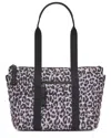Kate Spade New York Camden Spotted Leopard Printed Medium Tote In Purple