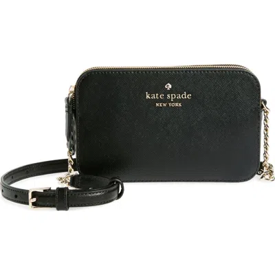 Kate Spade New York Cameron Double Zip Crossbody Bag In Black