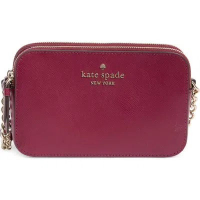 Kate Spade New York Cameron Double Zip Crossbody Bag In Blackberry Preserves