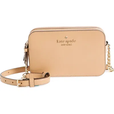 Kate Spade New York Cameron Double Zip Crossbody Bag In Light Fawn