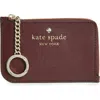 Kate Spade New York Cameron Medium L-zip Card Holder In Cherrywood