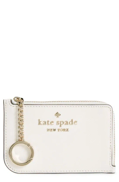Kate Spade Cameron Medium L-zip Card Holder In Parchment