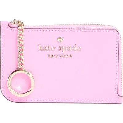 Kate Spade New York Cameron Medium L-zip Card Holder In Surf Pink