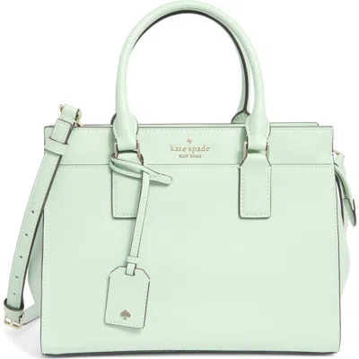 Kate Spade New York Cameron Medium Leather Satchel In Green