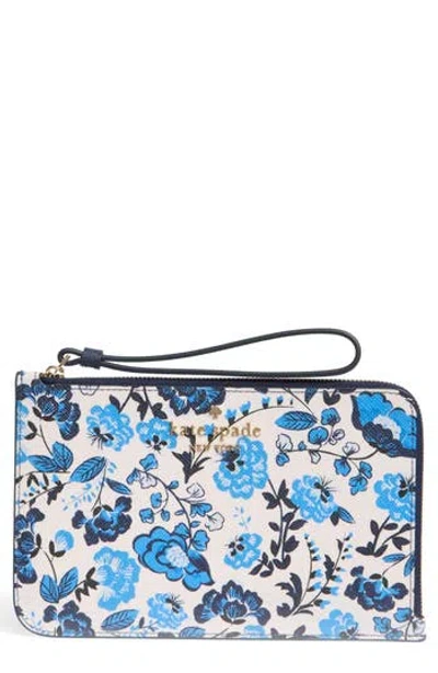 Kate Spade New York Cameron Vase Floral Leather Wallet In Multi
