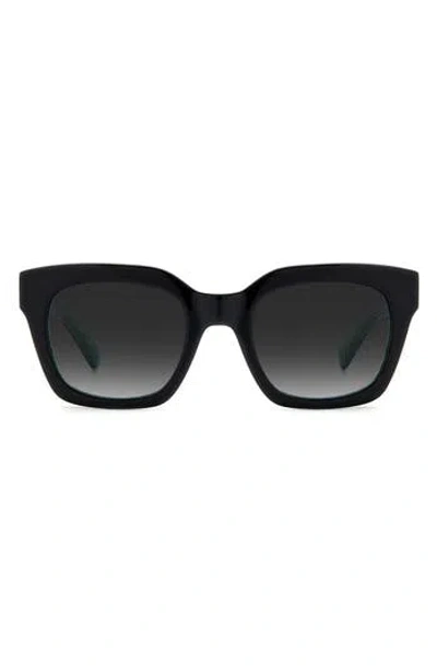 Kate Spade New York Camryns 50mm Gradient Polarized Square Sunglasses In Black