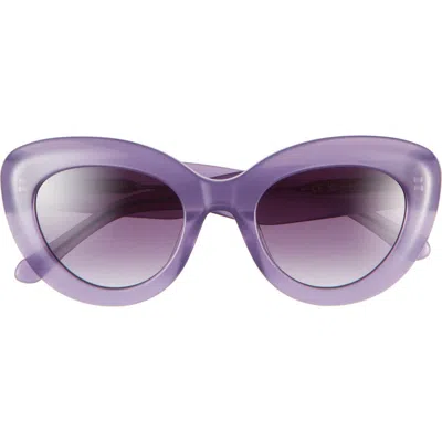 Kate Spade New York Capri 50mm Gradient Cat Eye Sunglasses In Purple