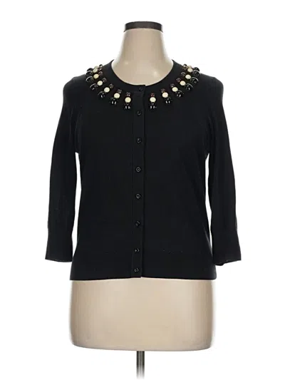 Pre-owned Kate Spade New York Cardigan Sweater In Black
