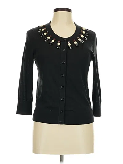 Pre-owned Kate Spade New York Cardigan Sweater In Black