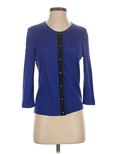 Pre-owned Kate Spade New York Cardigan Sweater In Blue