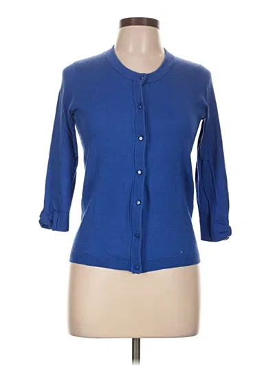 Pre-owned Kate Spade New York Cardigan Sweater In Blue