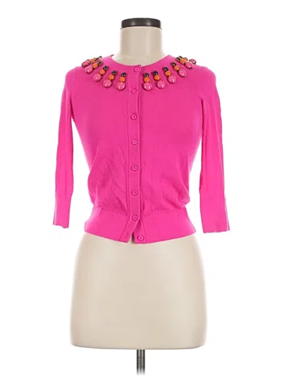 Pre-owned Kate Spade New York Cardigan Sweater In Pink