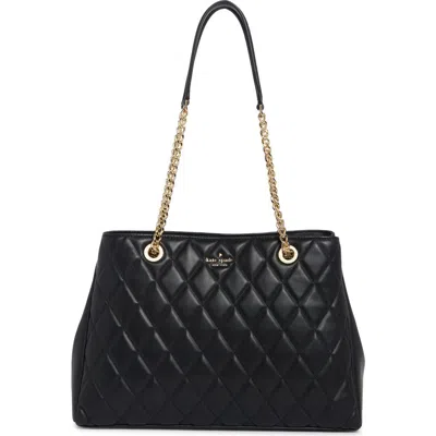 Kate Spade New York Carey Medium Quilted Leather Tote In Black