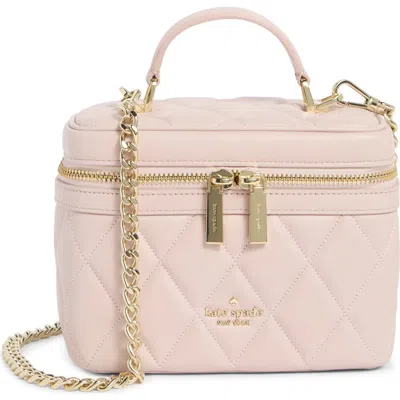 Kate Spade New York Carey Quilted Leather Crossbody Trunk In Pink