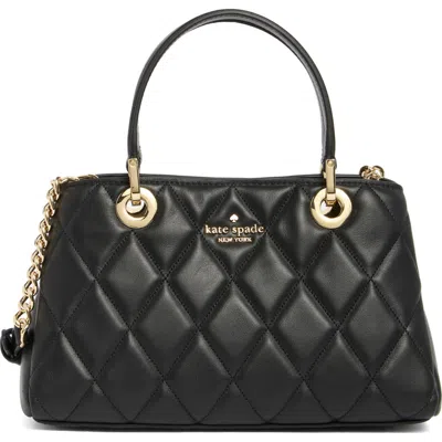Kate Spade New York Carey Quilted Leather Satchel In Black