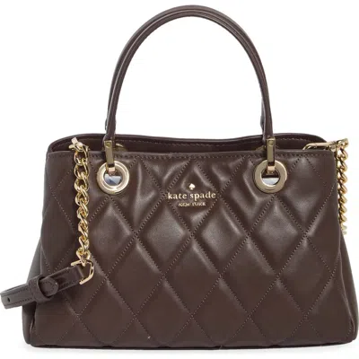 Kate Spade New York Carey Quilted Leather Satchel In Brown