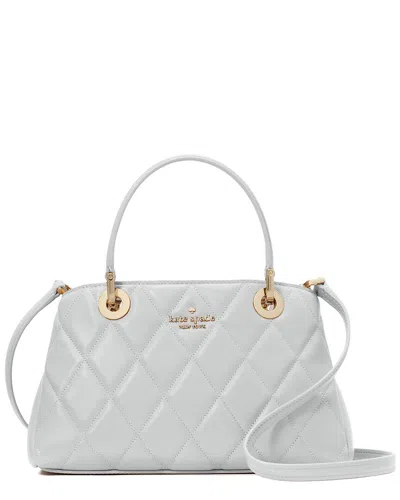Kate Spade New York Carey Smooth Quilted Leather Small Sullivan Satchel In Gray