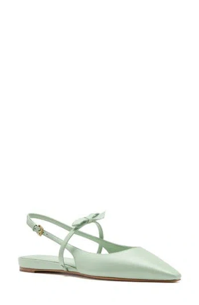 Kate Spade New York Carolina Slingback Pointed Toe Mary Jane Flat In Green