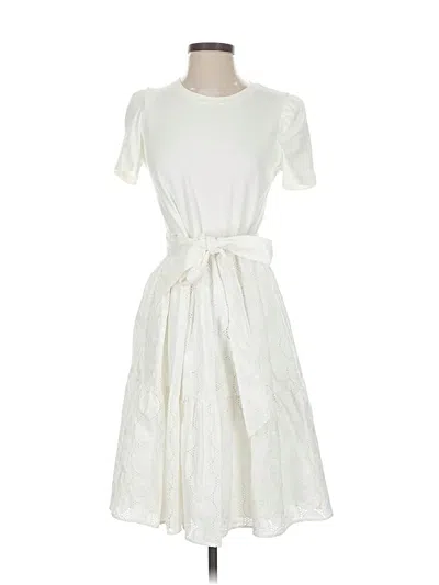 Pre-owned Kate Spade New York Casual Dress In White