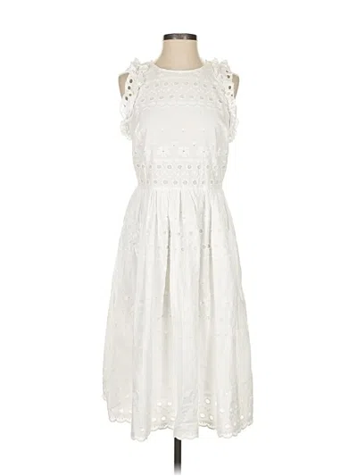Pre-owned Kate Spade New York Casual Dress In White