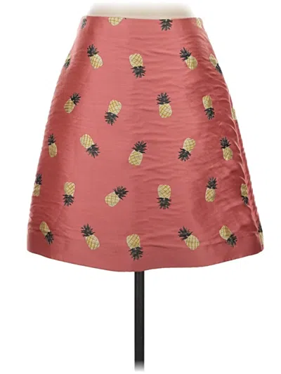 Pre-owned Kate Spade New York Casual Skirt In Burgundy