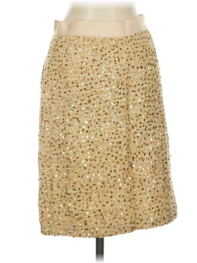 Pre-owned Kate Spade New York Casual Skirt In Gold