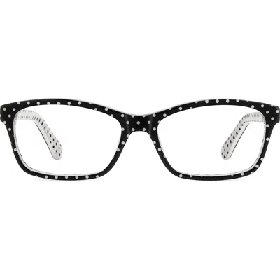 Kate Spade New York Catrina 51mm Rectangular Optical Glasses In Black