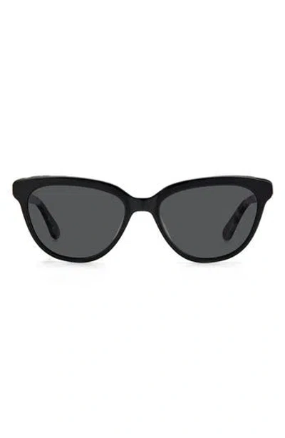 Kate Spade New York Cayennes 54mm Cat Eye Sunglasses In Black