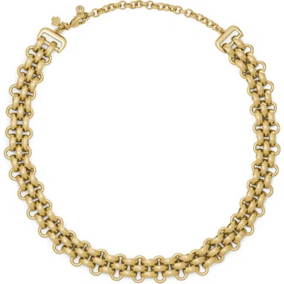Kate Spade New York Chain Reaction Choker Necklace In Green