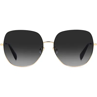 Kate Spade New York Charli 59mm Gradient Square Sunglasses In Black