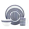Kate Spade New York Charlotte Street East 4-piece Place Setting In Navy North