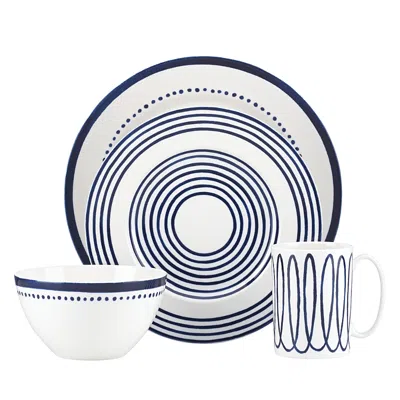 Kate Spade New York Charlotte Street East 4-piece Place Setting In Blue
