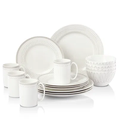 KATE SPADE KATE SPADE NEW YORK CHARLOTTE STREET EAST DINNERWARE SET, 16 PIECE,L890213