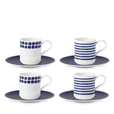 Kate Spade Charlotte St. 4-piece Espresso Cups Set In White