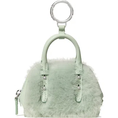 Kate Spade New York Charmed Genuine Shearling Purse Bag Charm In Green