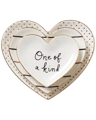 Kate Spade New York Charmed Life 3pc Catch All In White