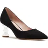 Kate Spade New York Charmer Pointed Toe Pump In Black/silver