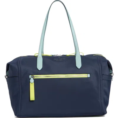 Kate Spade New York Chelsea Large Colorblock Nylon Tote In Blazer Blue Multi