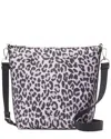 Kate Spade New York Chelsea Spotted Leopard Large Nylon Duffel Crossbody In Multi