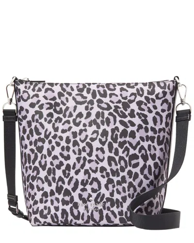 Kate Spade New York Chelsea Spotted Leopard Large Nylon Duffel Crossbody In Multi