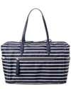 Kate Spade New York Chelsea The Little Better Marina Stripe Printed Weekender In Blue