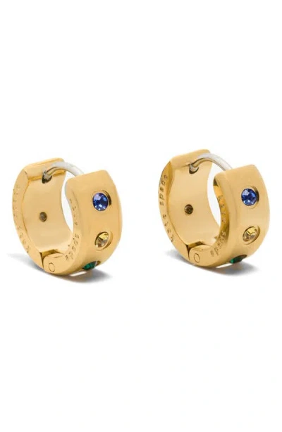KATE SPADE KATE SPADE NEW YORK CHUNKY HUGGIE HOOP EARRINGS