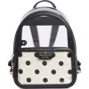 Kate Spade New York Clare Clear Backpack With Raining Dot Pouch In Multi