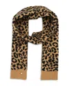 Kate Spade New York Classic Leopard Print Scarf In Black Light