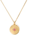 Kate Spade New York Clear Honesty Medallion Necklace