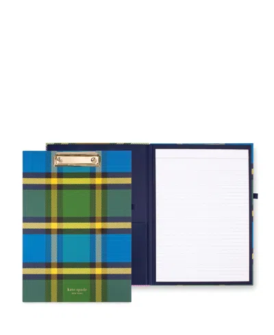 Kate Spade New York Clipboard Folio In Grand Plaid Duo