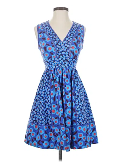 Pre-owned Kate Spade New York Cocktail Dress In Blue